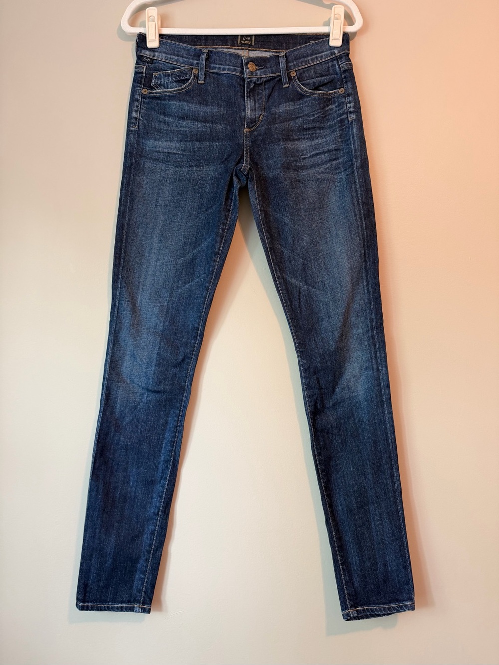 Citizens of Humanity Avedon Low Rise Skinny Jeans Dark Wash Sz 28 VGUC